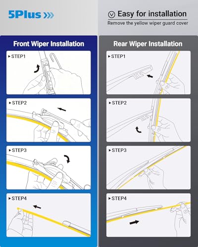 Image of Wipers Replacement for Jeep Grand Cherokee L 2021-2025,Jeep Grand Cherokee 2022-2025 Windshield Wiper Blades,26 inch+20 inch+10 inch Wiper Blades - Factory Fit & All-Season OEM Quality (Pack of 3)