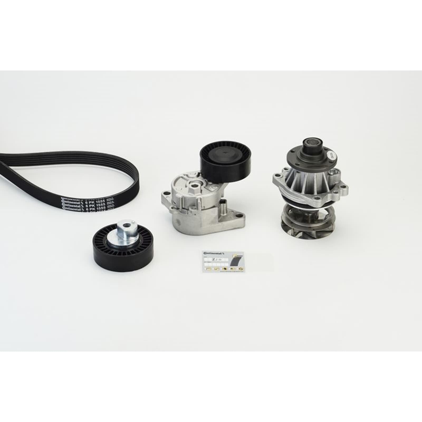 CONTITECH 6PK1555WP2 Pompa acqua + Kit cinghia Poly V con anello tenuta meccanico meccanico