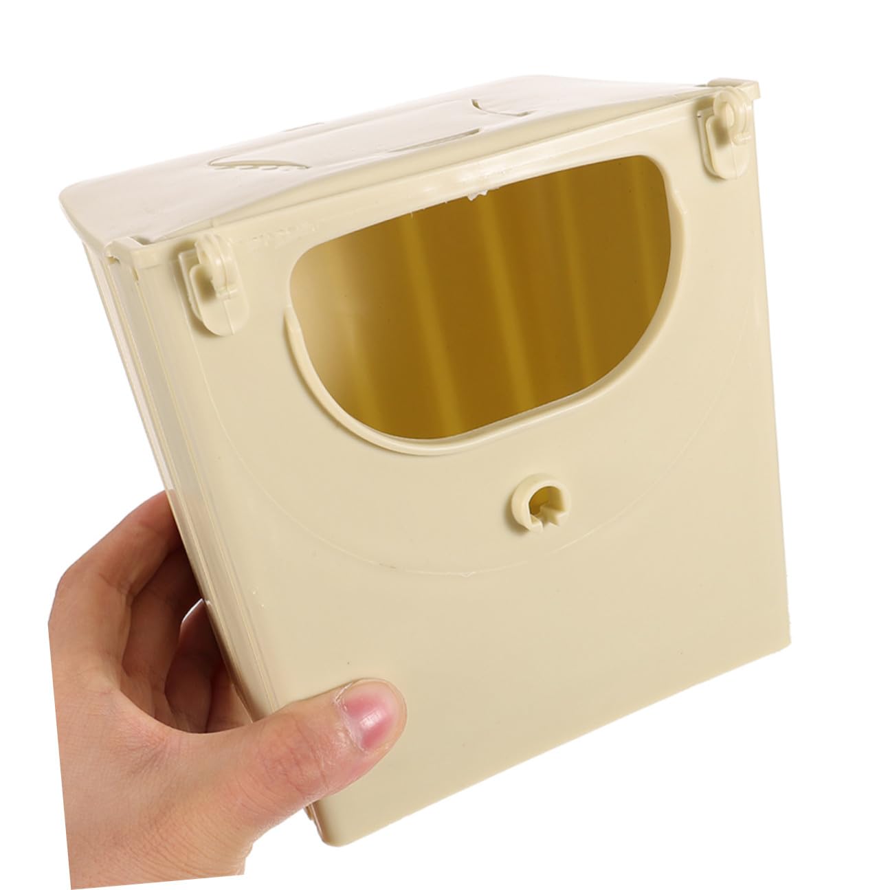 Caja Nido para Periquitos 5 Piezas de Plástico Resistente, Pequeña Casa para Pájaros, Nido de Cría para Loros y Aves Pequeñas, Fácil de Limpiar para Jaulas de Pájaros Interior