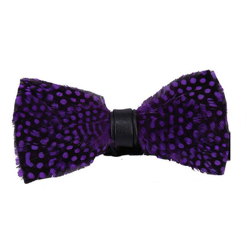 Ll Men's 3 L&L® Boys Pre-Tied Feather Bow Tie Clip Peacock Bird Pheasant Gift Box Christmas (3)