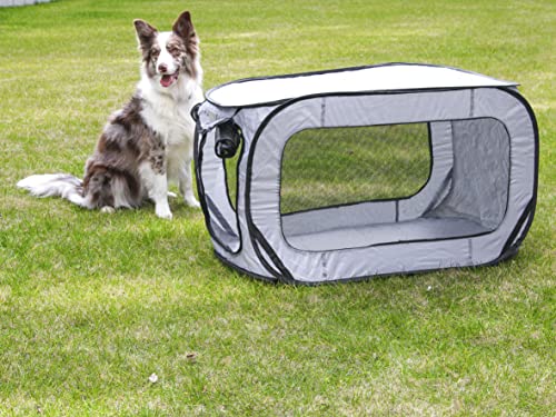 PETLIKE Pop Up Dog Kennels Large Dog Bed Kennel, Portable Car Seat Dog Kennel Waterproof for Indoor Outdoor Travel, Collapsible Foldable Cat Cage - Thumbnail 2
