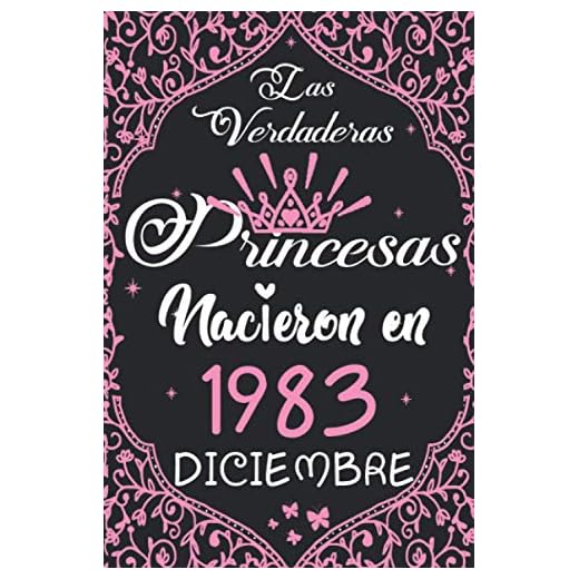 Las Verdaderas Princesas Nacieron en 1983 Diciembre: Regalo de cumpleaños de 37 años para mujeres cuaderno forrado cuaderno de cumpleaños regalo de, ... niñas, tía, novia , 6 * 9 pulgadas 120 pagina