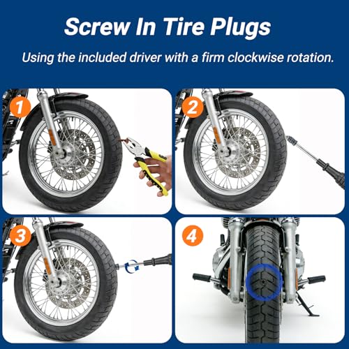 SNYZU 61-Piece Screw-in Tire Plug Kit
