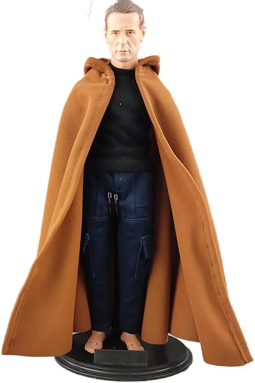 Meetoget 1/6 Scale Figure Doll Mantle Cape Clothes for 12 inch Action Figure PU103,Camel image 2
