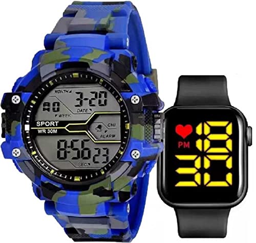 SELLORIA Brand Army Shockproof Waterproof Digital Sports Black Watch for Mens Kids Sports Watches for Boys - Military Army Watch for Men (B09RB7CJ17) Amazon Price History, Amazon Price Tracker