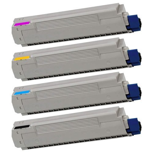 Toner compatible OKI C8800 Eurotone pack de 4 cartouches remanufacturées CMYB