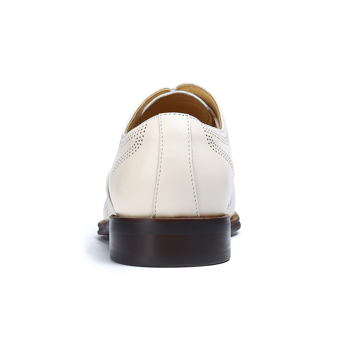 Scarpe Eleganti Formali Business da Uomo Oxfords in Pelle Confortevoli Casual Brogues Basse Stringate da Vestito