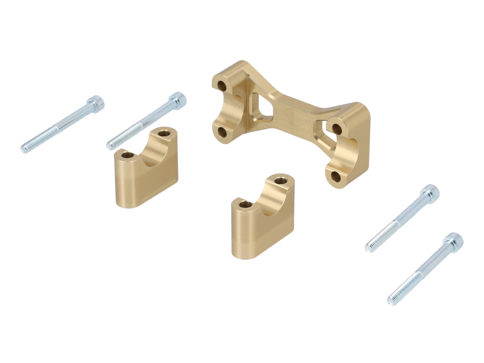 AKF Tuning-Lenkeraufnahme, Gold eloxiert - für Simson S50, S51, S70, Enduro
