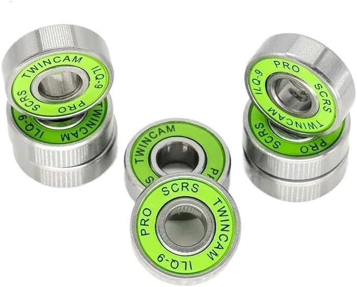 8PCS 608-2RS ILQ-11 Green 8x22x7mm Skateboard Bearing for Roller Skates 608-2rs Inline Skate Bearing