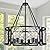 Sigaitwei 6-Light Farmhouse Chandelier Rustic Black Chandelier for Dining Room,Adjustable Pendant Light,Drum Chandelier for Kitchen Island Entryway Bedroom Hallway,21.7'',E26.