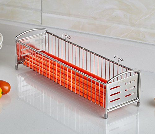 Kaileyouxiangongsi 304 Stainless Steel Utensil Drying Rack/Chopsticks/Spoon/Fork/Knife Drainer Basket Flatware Storage Drainer thumb #1