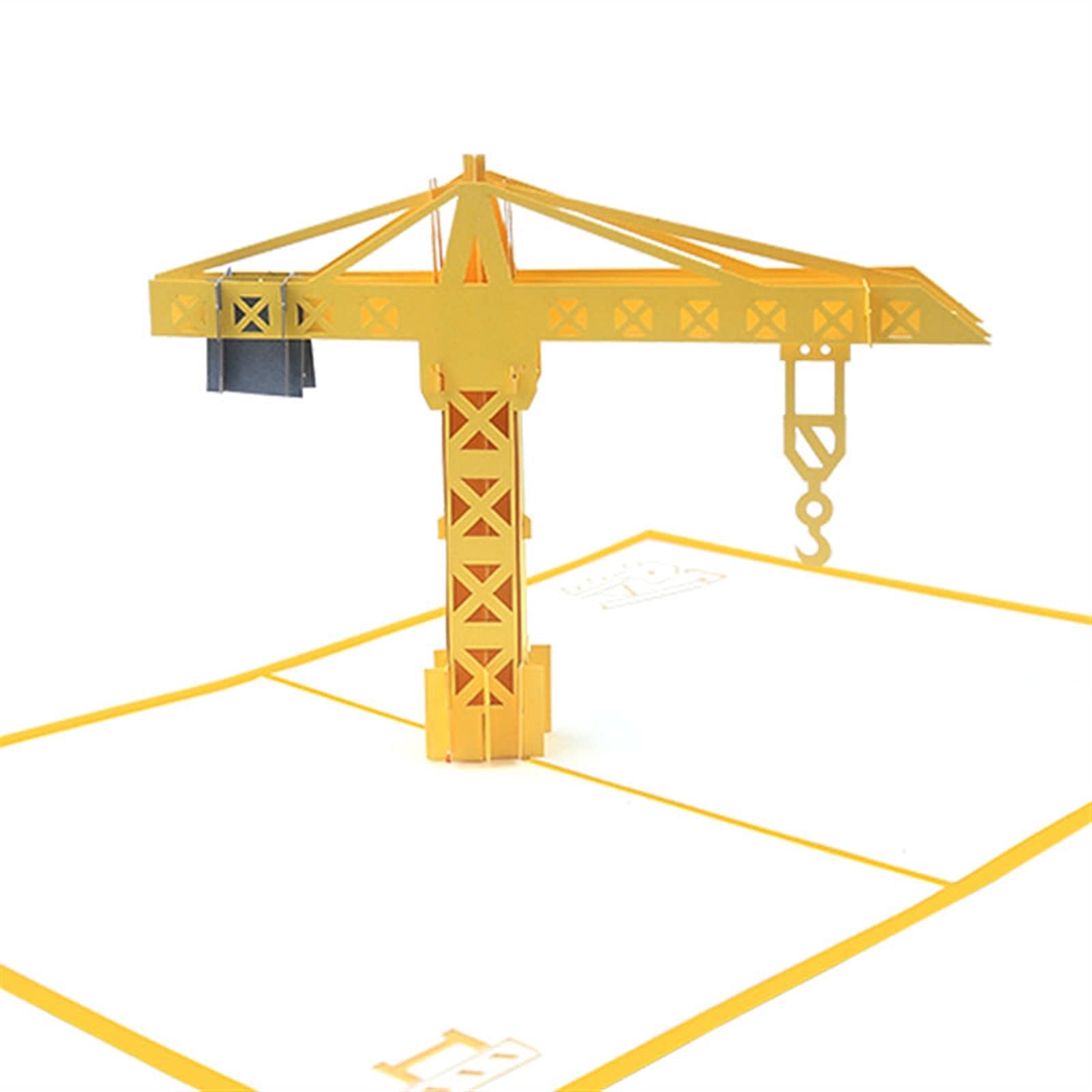 Kartki okolicznościowe 3D ręcznie wykonane żuraw wieżowy papier zaproszenie kartka pocztowa chłopiec urodziny impreza biznes kreatywny prezent 10 szt. kart podarunkowych