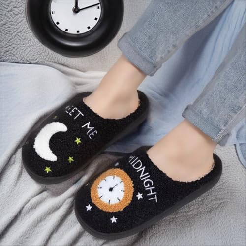 Meet Me at Midnight Slippers for Women Men Ladies Men's Comfortable Plush Home Slippers Slip On Non-slip Slippers3