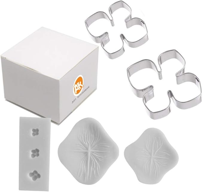 Molde de silicona para flores y cortadores - Kit de 5 piezas miniatura 6