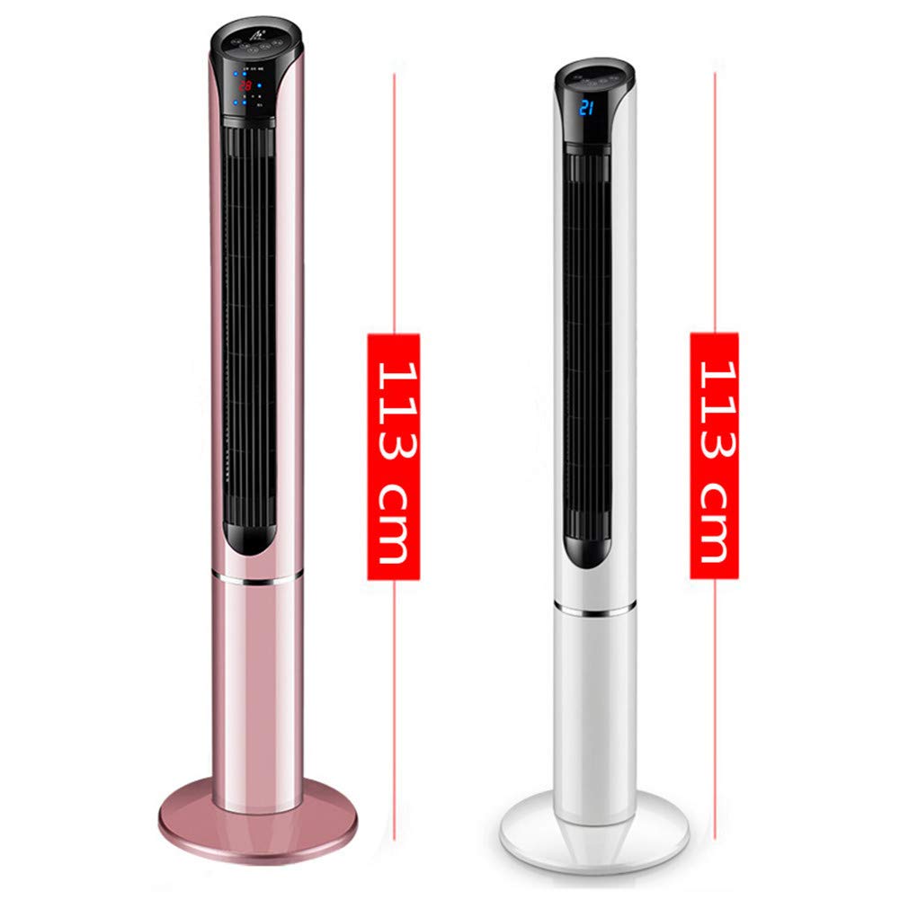 Ventilador De Columna Torre Oscilación Silencioso 3 Velocidades con Temporizador Y Función Touch Sleep 45 W (Blanco)