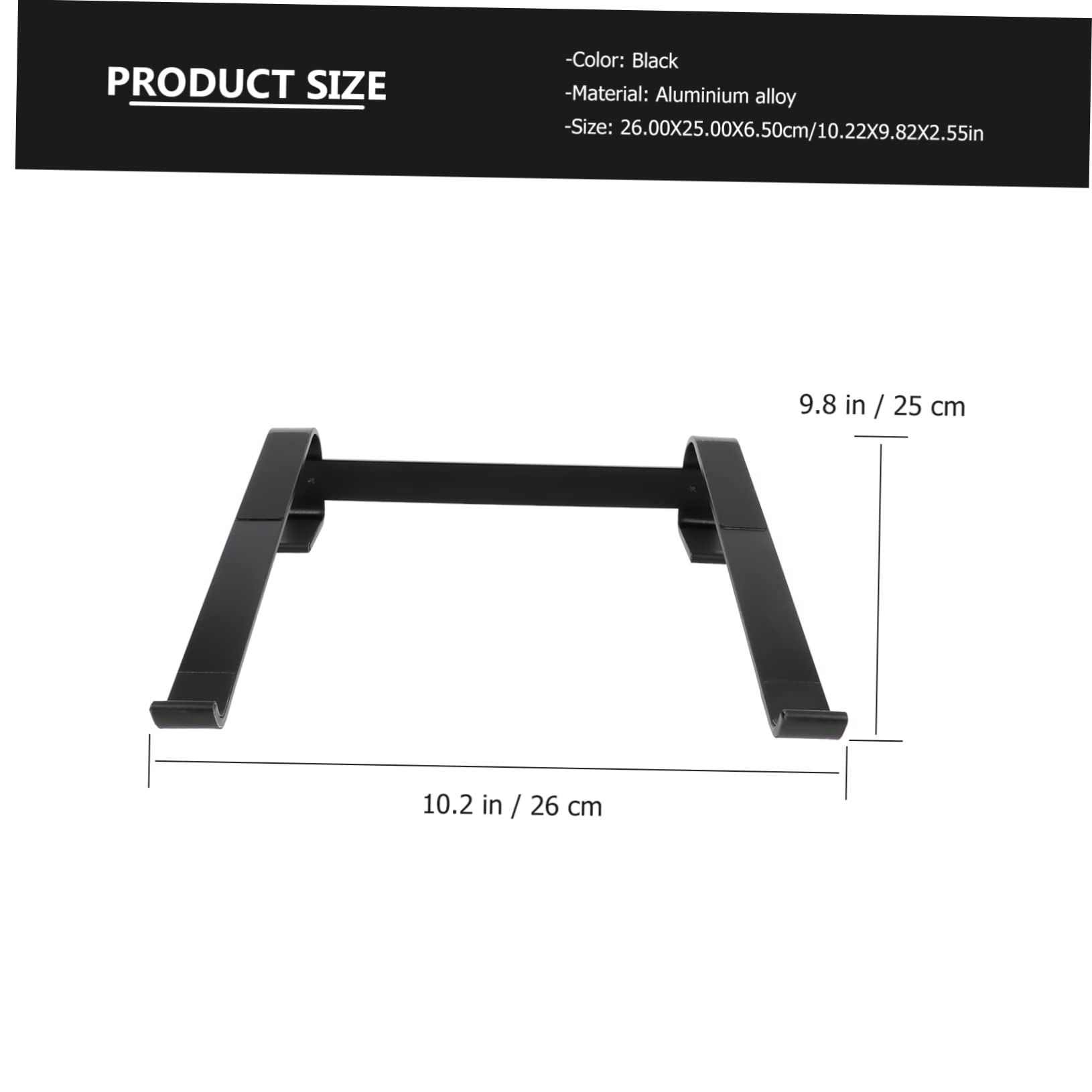 DOITOOL Portable Aluminum Laptop Stand Folding Rack Heat-dispersing Notebook Pc Holder Ergonomic Stable Triangle Support