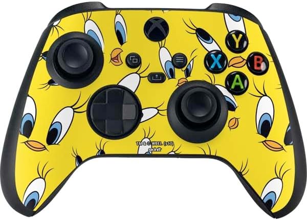 Skinit Decal Gaming Skin Compatible with Xbox Series X Bundle - Officially Licensed Looney Tunes Tweety Bird Super Sized Pattern Design
