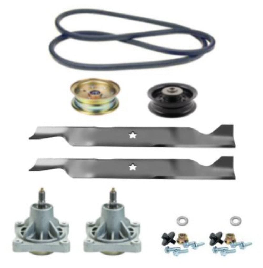 PoulanPro PP46SZ PPX46Z PX46Z 46" Zero-Turn Mower Deck Parts Rebuild Kit Spindles Blades Deck Belt