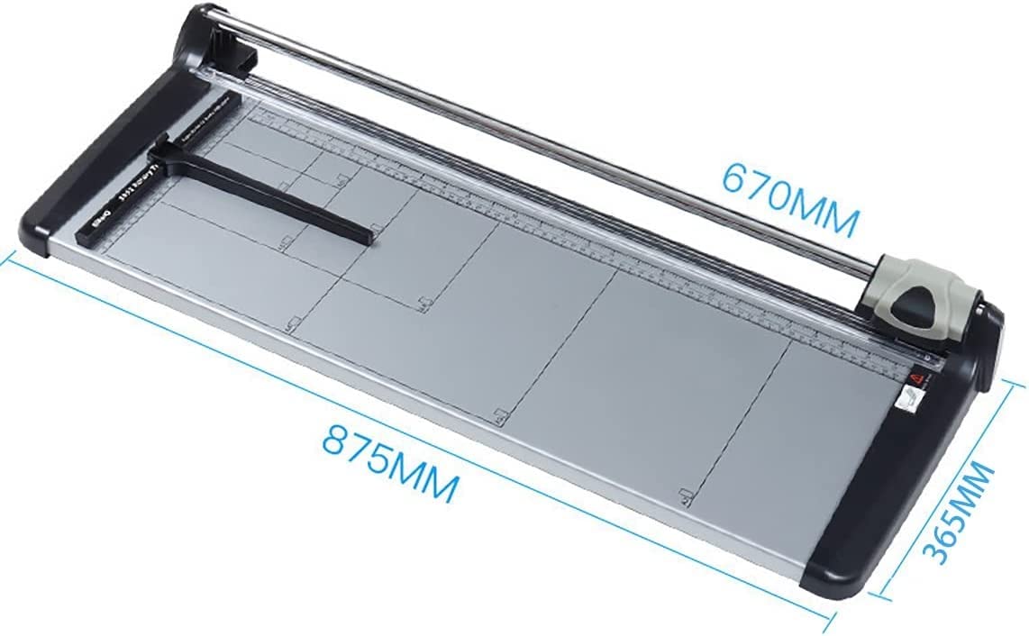 Papierschneider, Papierschneidemaschine, Papierschneidemaschine, Rotationsschneider mit automatischer Sicherheitssicherung, Papierschneidemaschine, A4-Papierschneider, Papierschneidemaschine für Büro