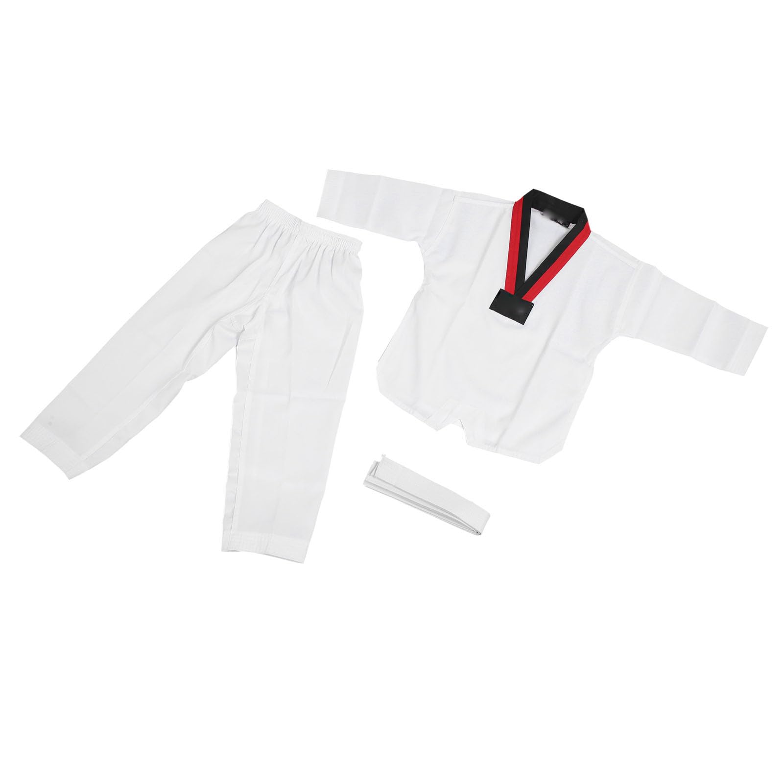 LJCM Traje de Taekwondo, Uniforme de Taekwondo para Niños, Poliéster Flexible Cómodo y Algodón para Entrenamiento