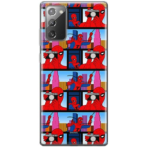 ERT GROUP Coque de téléphone Portable pour Samsung Galaxy Note 20 Original et sous Licence Officielle Marvel Motif Spider Man 038 Parfaitement adapté à la Forme du téléphone Portable, Coque en TPU