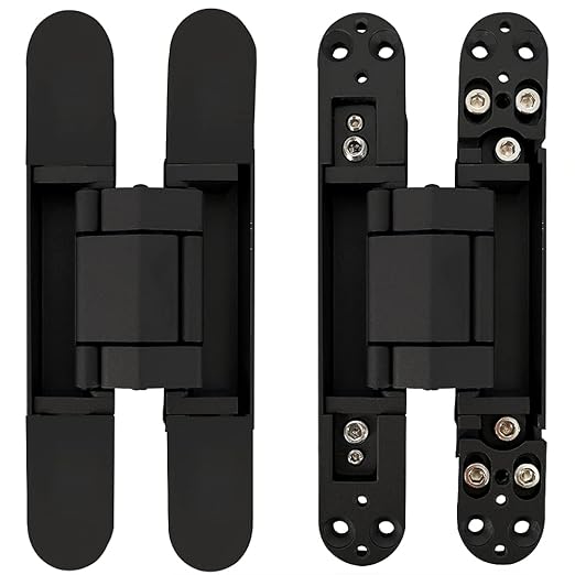 Alamic Invisible Hinge Concealed Door Hinges Heavy Duty Hidden Hinge up to 176 Pound Doors 3D