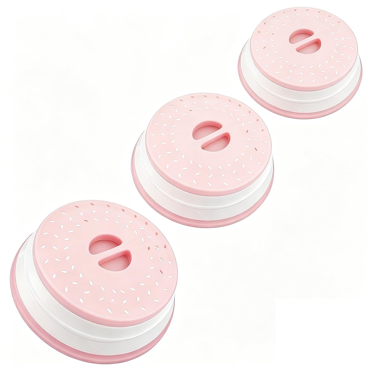 Set of 3 Collapsible Microwave Splatter Cover