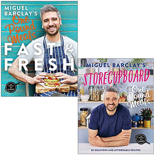 Fast & Fresh One Pound Meals & Storecupboard One Pound Meals By Miguel Barclay 2 Books Collection Set