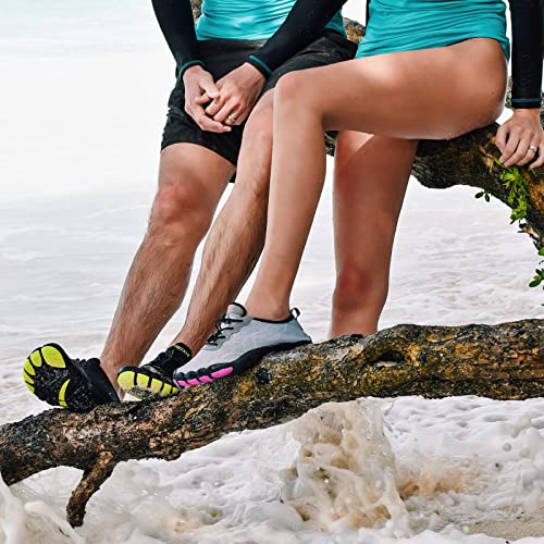 Hiitave Men Water Shoes Barefoot Beach Aqua Socks Quick Dry For Outdoor Sport Hiking Swiming Surfing Navy 14 M Us Men #TOP5