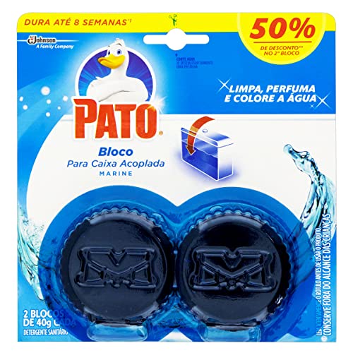 Pato Desodorizador Sanitário Caixa Acoplada Marine, Limpeza Banheiro, 2 Discos