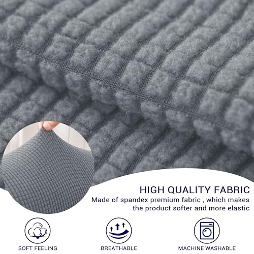 image for SUBRTEX Stretch Armrest Covers Spandex Arm Covers for Chairs Couch Sof