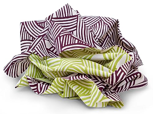 Maruwa Furoshiki Nami Violett-Grün Tuch