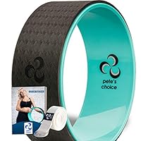 Yoga Rad mit eBook inklusive & Yogagurt - Bequem & langlebiges Zubehör I Yoga Wheel für mehr Flexibilität I Idealer Rückendehner