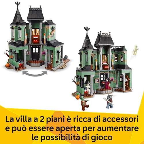 Creator 3 in 1 Villa Spettrale - Casa Giocattolo Interattiva che si Trasforma in Nave Fantasma o in Treno - Include 5 Minifigure - Regalo di Halloween per Bambini e Bambine da 9 Anni in su 31167 - Lego - Immagine 5