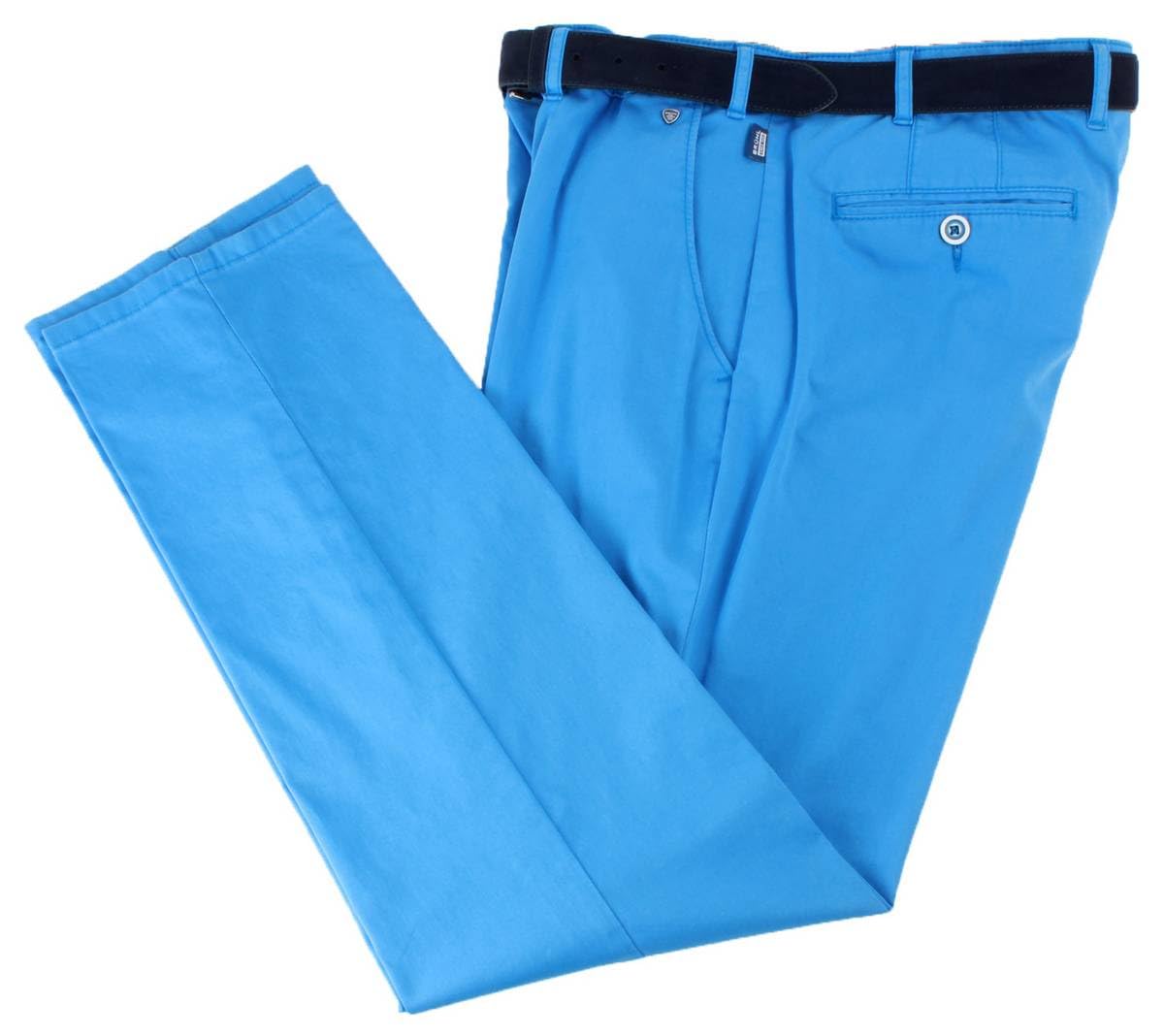 Bruhl Men's Light Blue London Gb Pima Cotton Chinos - W40 L32