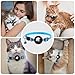 Meliya Airtag Cat Collar Breakaway with Bell, Adjustable Reflective Pet Kitten Collar with Apple Air Tag Holder Case for Girl Boy Cats (Striped Blue)