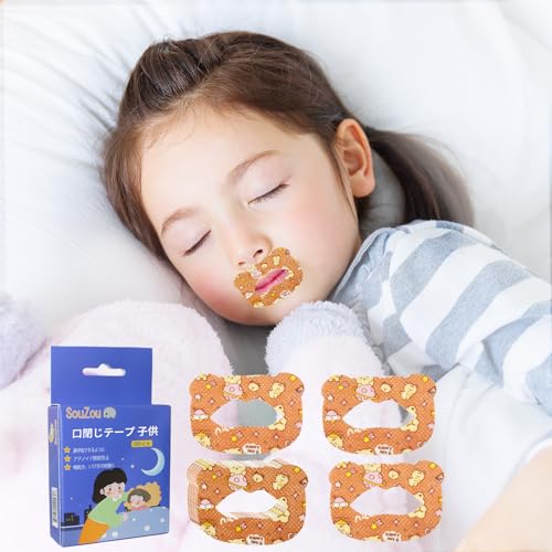口閉じテープ 子供用 口呼吸防止 鼻呼吸テープ アデノイド顔貌避け 喉の乾燥防止 鼻呼吸促進 睡眠改善 口呼吸対策 不織布材質 無香料 (通気タイプ・肌に優しい, 120枚)