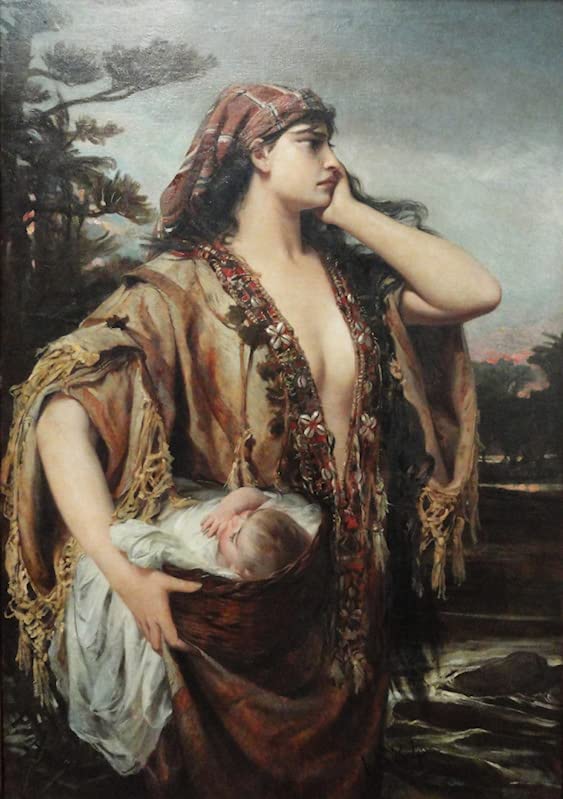 Impression d'art Art Tableau Moïse et Jocabed aux finitions haut de gamme 60x90cm
