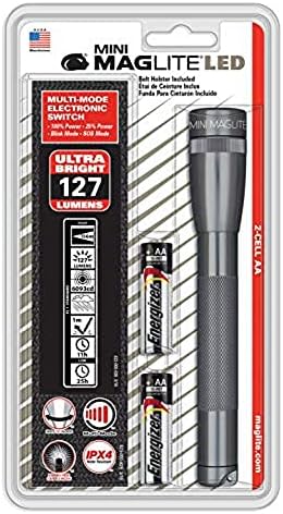 Maglite SP2209HF multi-mode electronic switch ultra bright 127 lumens Grey
