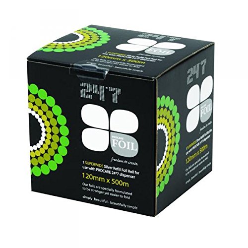 Procare - Rollo de papel de aluminio (12 x 500 m), color plateado