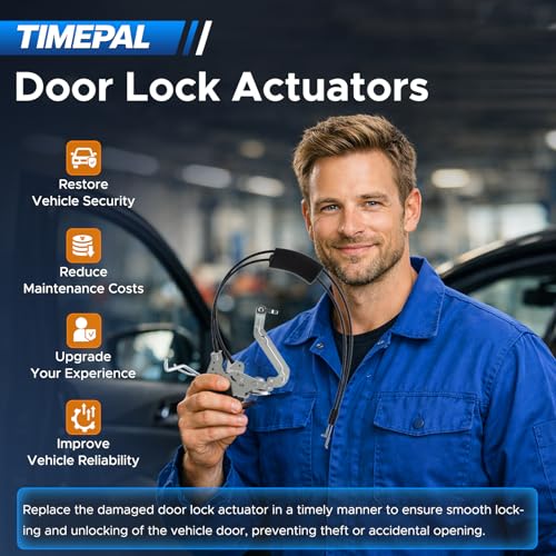 Image of Front Left Door Latch Actuator Compatible with Toyota Sequoia 2001-2007 | Front Driver Left Door Lock Actuator for Sequoia 01-07, Tundra Double Cab 2005-2006 Replaces 69303-0C010 69304-0C010