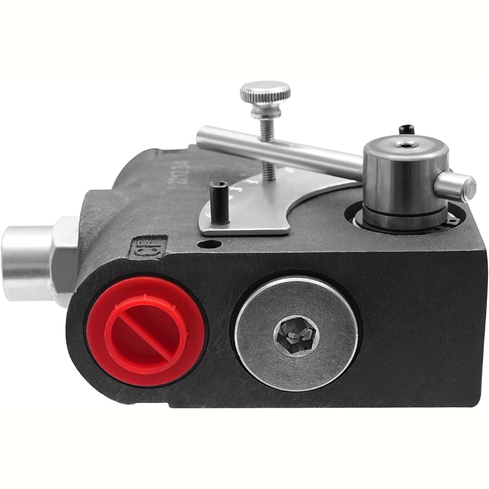 Gertrude Hydraulisches Durchflussregelventil, 3/4 Zoll NPT Anschluss 0-30 GPM Hydraulisch Einstellbar Richtungsabhängig Regelventil, 500-3000 PSI Druckbegrenzungsventil Für Traktorlader