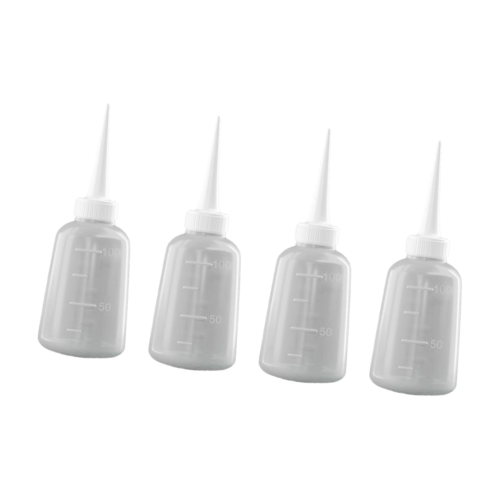 Netbiio 3.4 Fl Oz (100 4 Bottles Translucent Bottle Squeeze Bottles For Glue Oil And Cleaning Applications, Easy To Use Design Craft