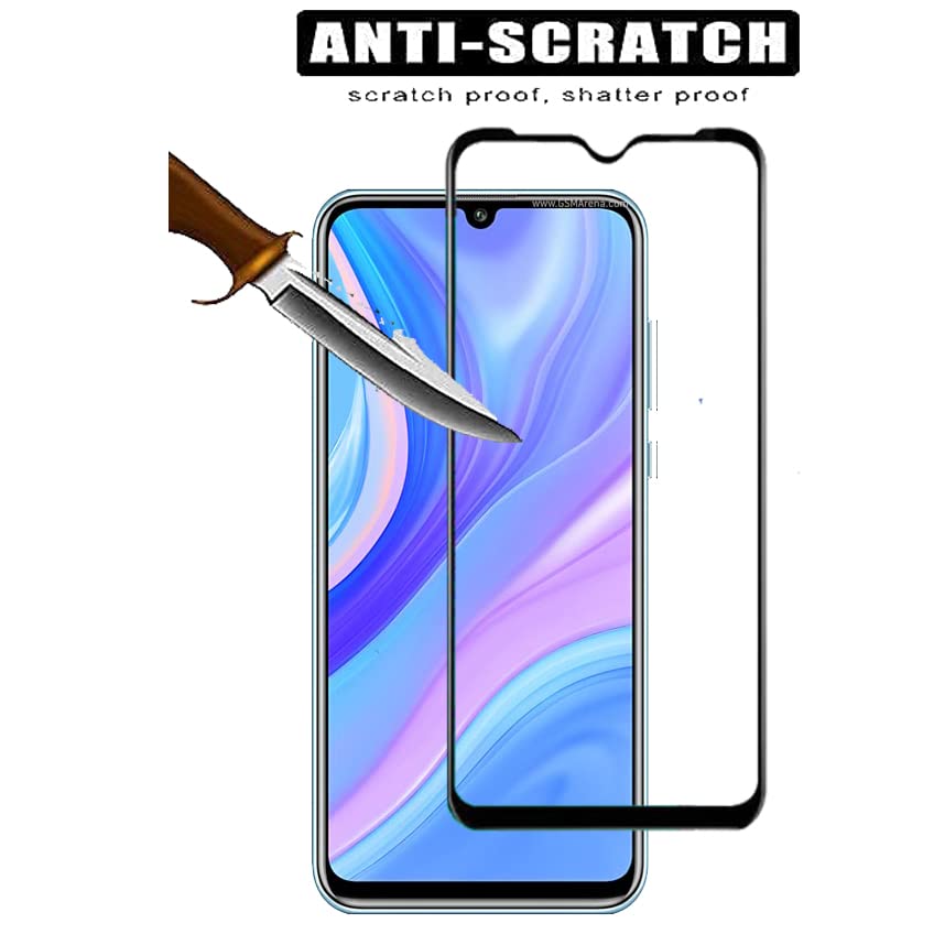 Image of Screen Protector for Huawei Honor Y8 Prime (Black) Tempered Glass Edge-to-Edge 6D Screen Guard With Installation Ki