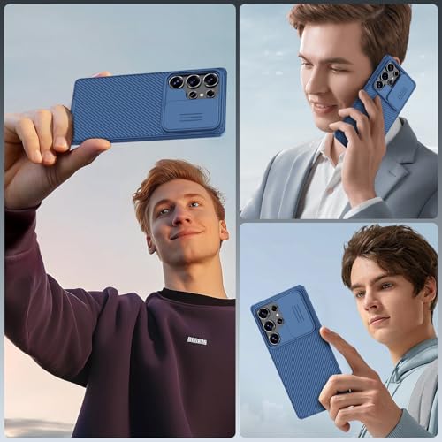 Image of Nillkin for Galaxy S25 Ultra Case,Slide Camera Cover,Slim,Stylish, Camera Protection,for Samsung Galaxy S25 Ultra 6.9 inch (Blue)