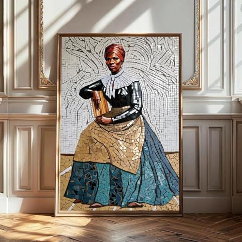 Peinture abstraite minimaliste célèbre Juneteenth sur toile décorative haute résolution