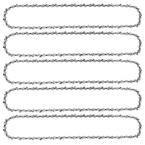 Yweller 5er-Pack Sägekette 45cm 3/8'LP 1,3mm