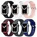 Supore Apple Watch Cinturino Compatibile per Apple Watch 45mm 44mm 41mm 40mm 38mm 42mm, Sport Morbido Silicone Cinturini di Ricambio Compatibile con Apple Watch SE/iWatch Series 7 6 5 4 3 2 1 (6Pack)