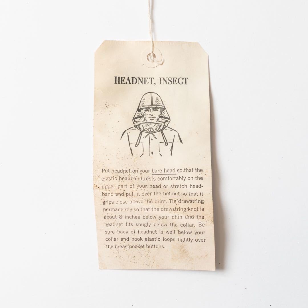 Amazon.co.jp: 60s 米軍 実物 HEADNET INSECT 防虫ネット