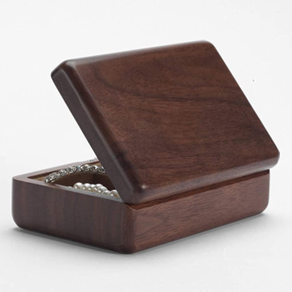 Joyero de Madera, Estuche de Almacenamiento de exhibición Organizador de joyero de Viaje, Regalo para Sus Seres Queridos